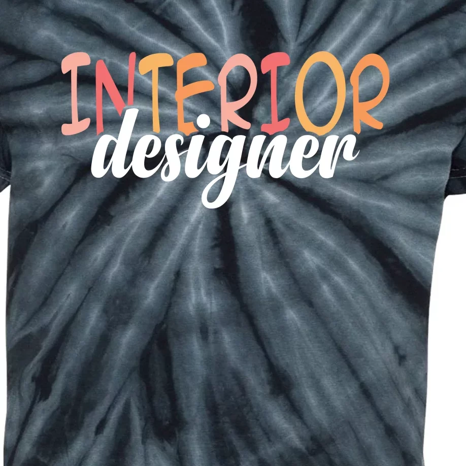 Interior Designer Interior Design Architecture Kids Tie-Dye T-Shirt