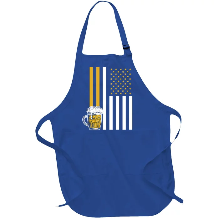 Independence Day Is A Federal Holiday Proud To Be American Gift Full-Length Apron With Pocket