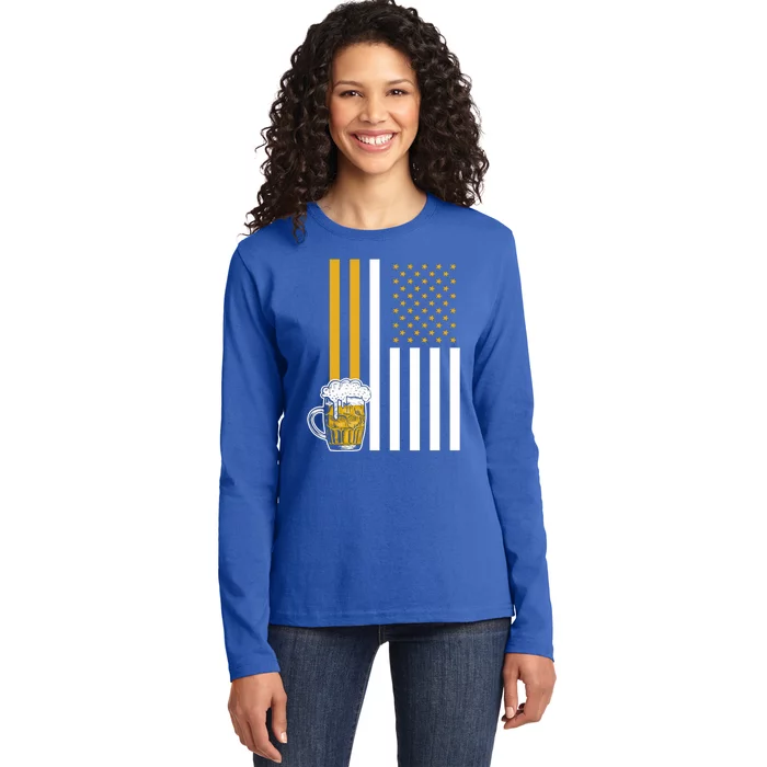 Independence Day Is A Federal Holiday Proud To Be American Gift Ladies Long Sleeve Shirt