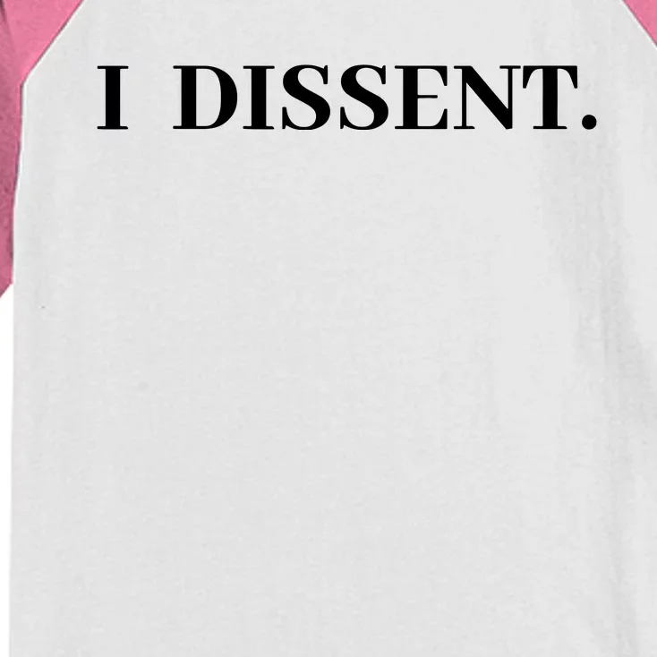 I Dissent Kids Colorblock Raglan Jersey