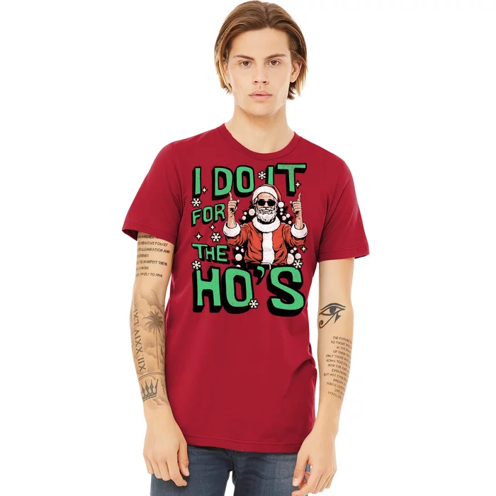 I Do It For The HoS Funny Christmas Santa Claus Premium T-Shirt