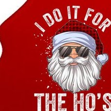 I Do It For The Hos Christmas 2021 Santa In Sunglasses Funny Tree Ornament