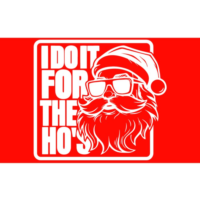 I Do It For The Hos Santa Claus Shades St Nick Christmas Bumper Sticker