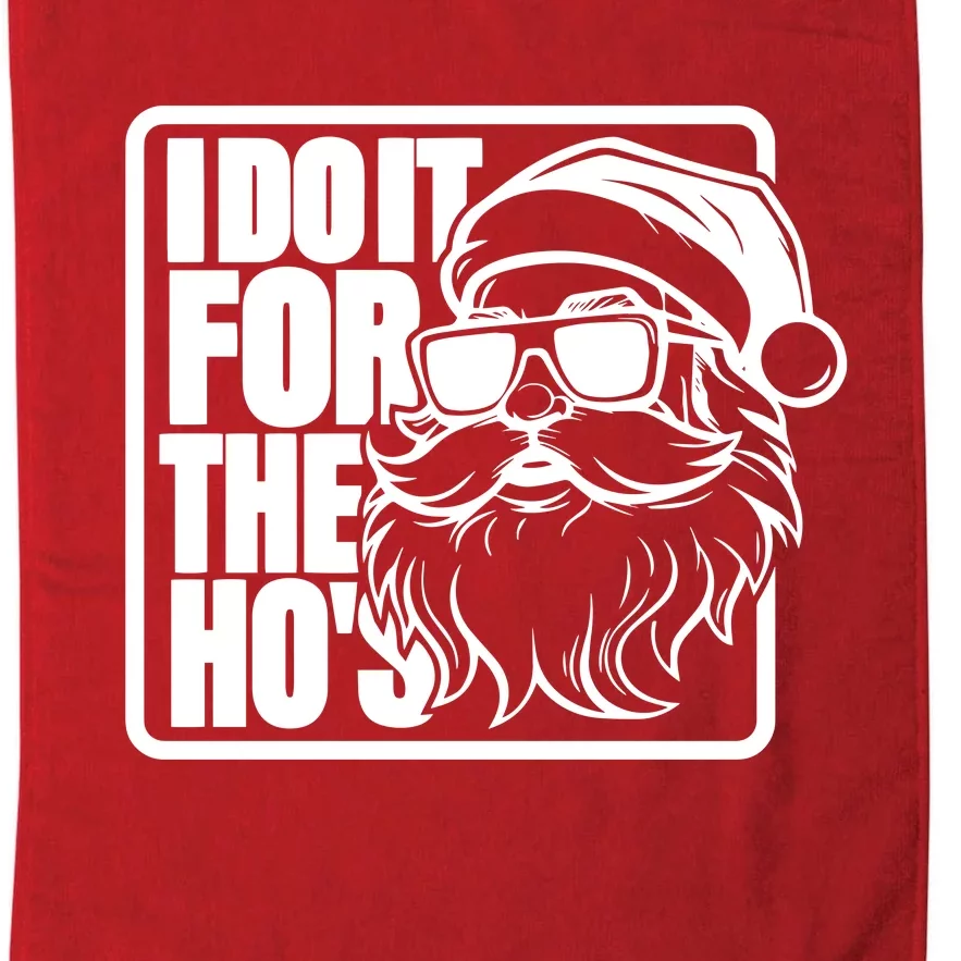 I Do It For The Hos Santa Claus Shades St Nick Christmas Platinum Collection Golf Towel