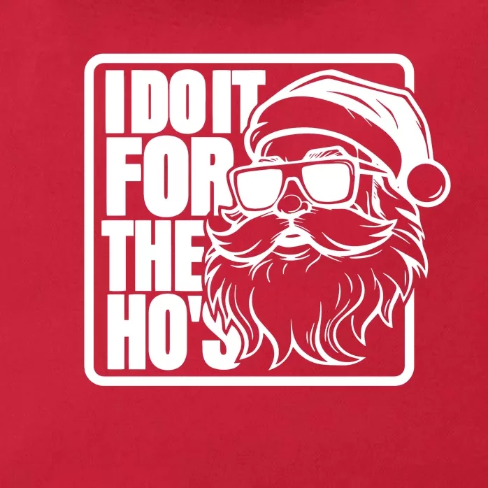 I Do It For The Hos Santa Claus Shades St Nick Christmas Zip Tote Bag