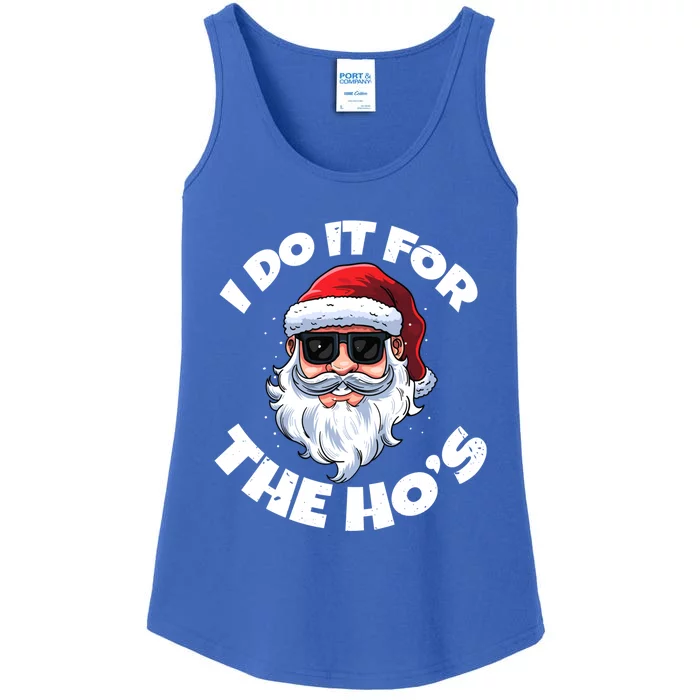 I Do It For The HoS Inappropriate Christmas Santa Claus Gift Ladies Essential Tank