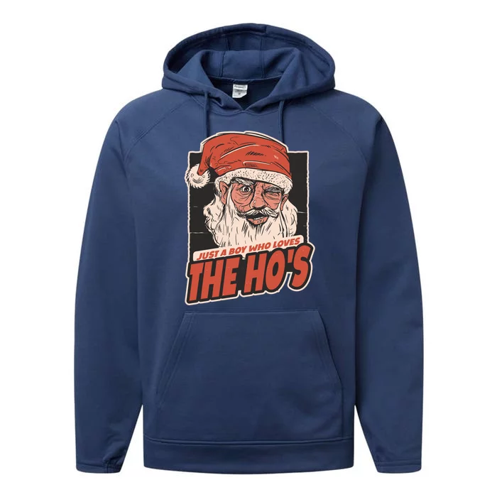 I Do It For The Hos Just A Who Loves The HoS Cute Gift Performance Fleece Hoodie