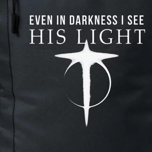 In Darkness I See His Light Jesus Christian S Gift Daily Commute Backpack