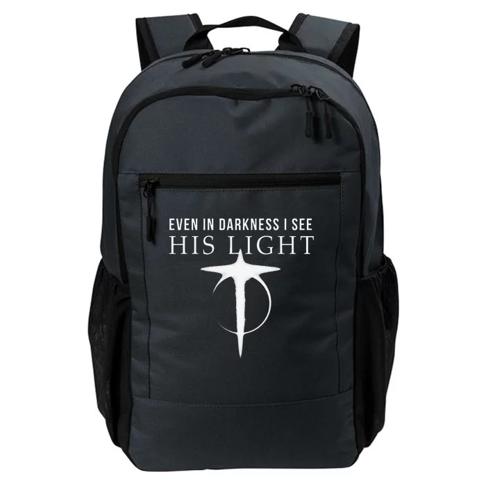 In Darkness I See His Light Jesus Christian S Gift Daily Commute Backpack