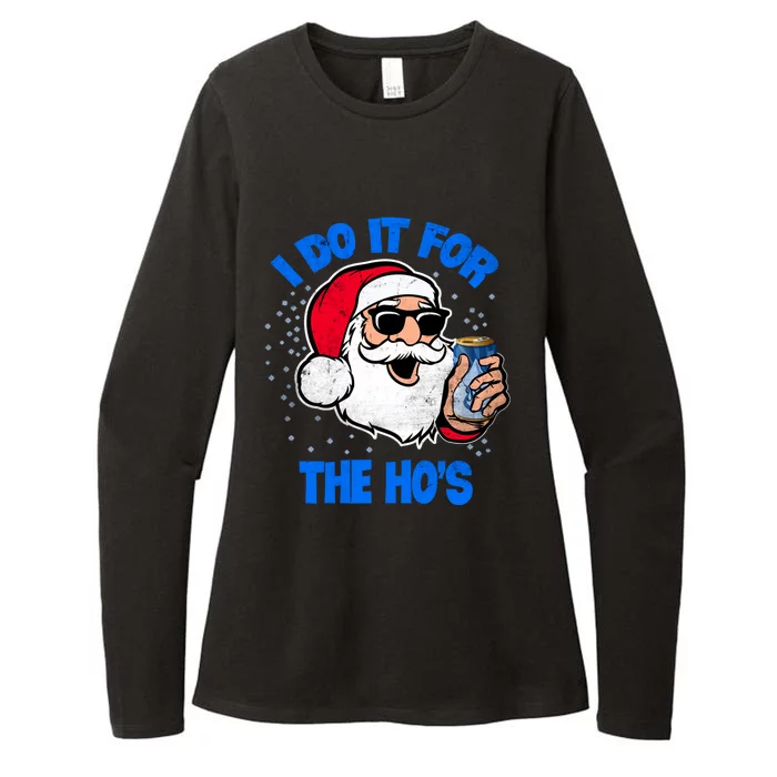 I Do It For The Hos Adult Funny Inappropriate Christmas Gift Womens CVC Long Sleeve Shirt