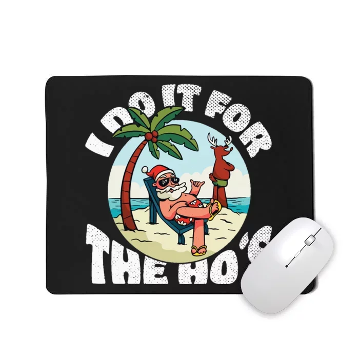 I Do It For The Ho's Rude Offensive Christmas in July Mousepad