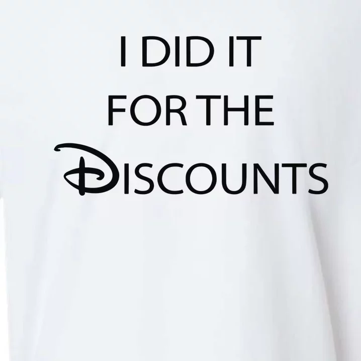 I Did It For The Discounts Sueded Cloud Jersey T-Shirt