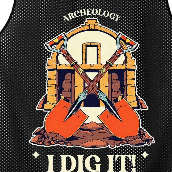 I Dig It Archelogy Archeolgist Mesh Reversible Basketball Jersey Tank