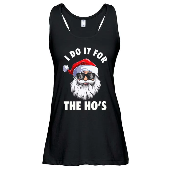 I Do It For The HoS Funny Inappropriate Christmas Ladies Essential Flowy Tank