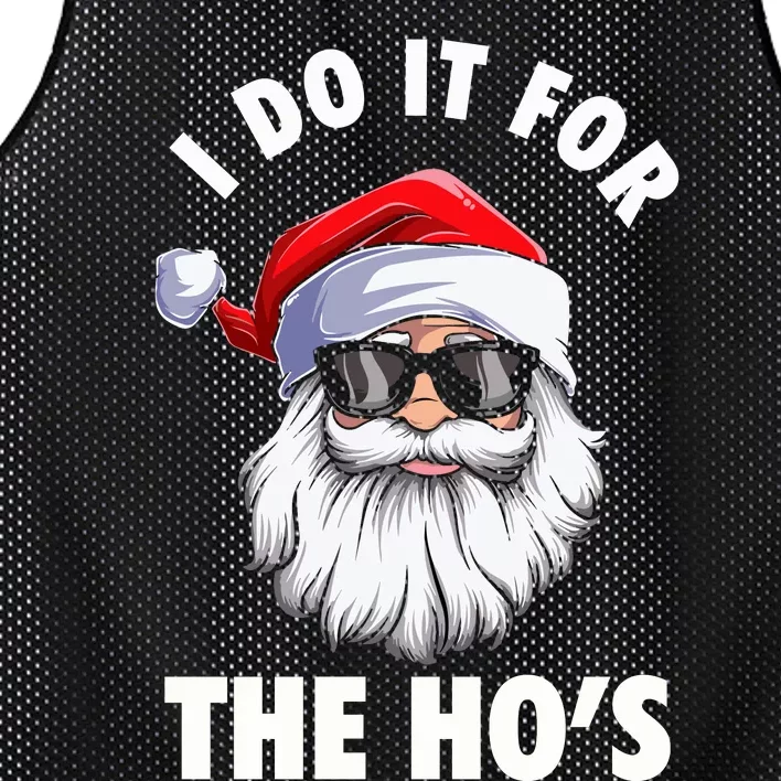 I Do It For The HoS Funny Inappropriate Christmas Mesh Reversible Basketball Jersey Tank