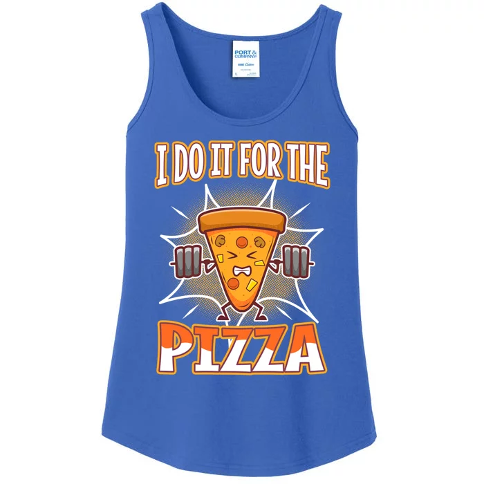 I Do It For The Pizza Gift Ladies Essential Tank