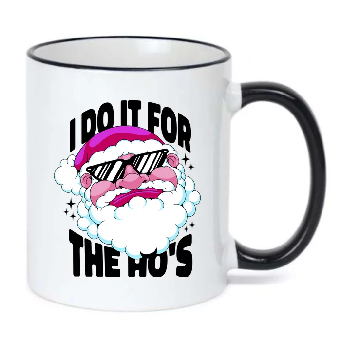 I DO It For The Ho's Funny Santa Claus Black Color Changing Mug