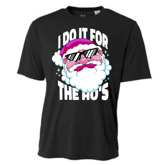 I DO It For The Ho's Funny Santa Claus Cooling Performance Crew T-Shirt