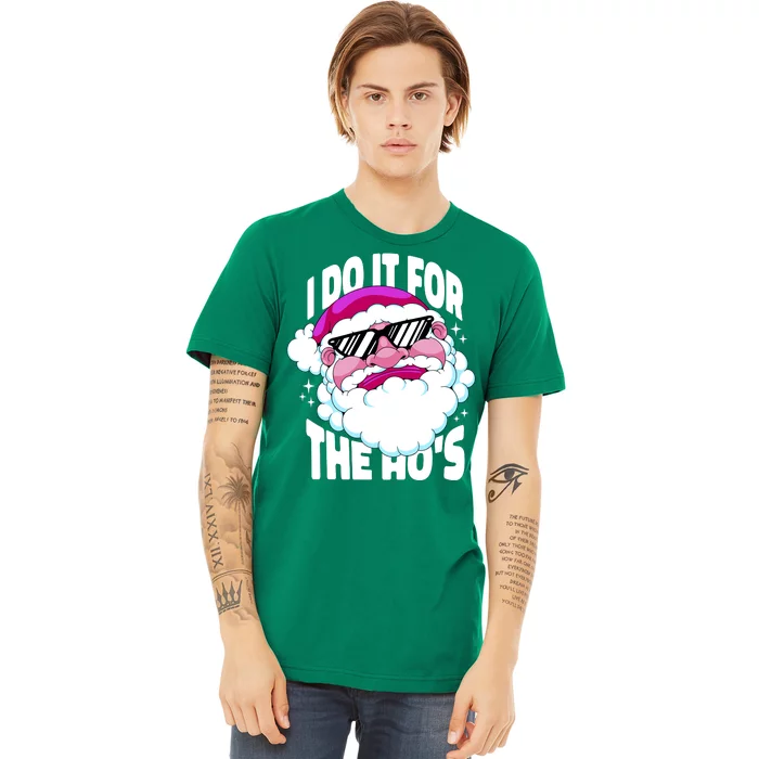 I DO It For The Ho's Funny Santa Claus Premium T-Shirt