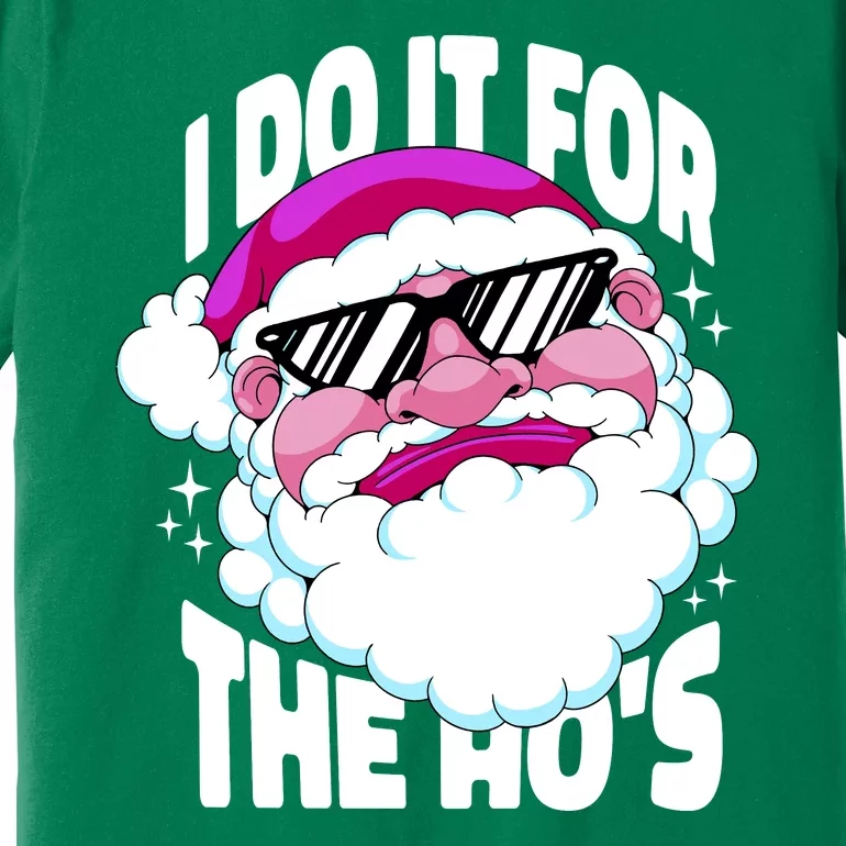 I DO It For The Ho's Funny Santa Claus Premium T-Shirt