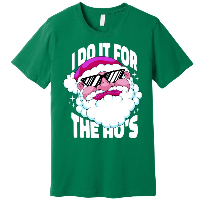 I DO It For The Ho's Funny Santa Claus Premium T-Shirt