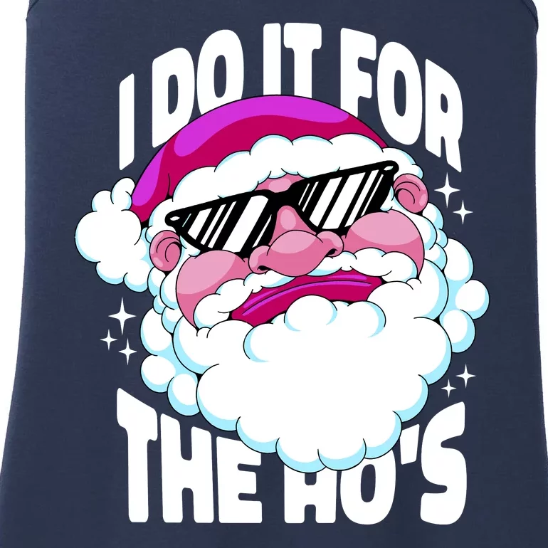 I DO It For The Ho's Funny Santa Claus Ladies Essential Tank