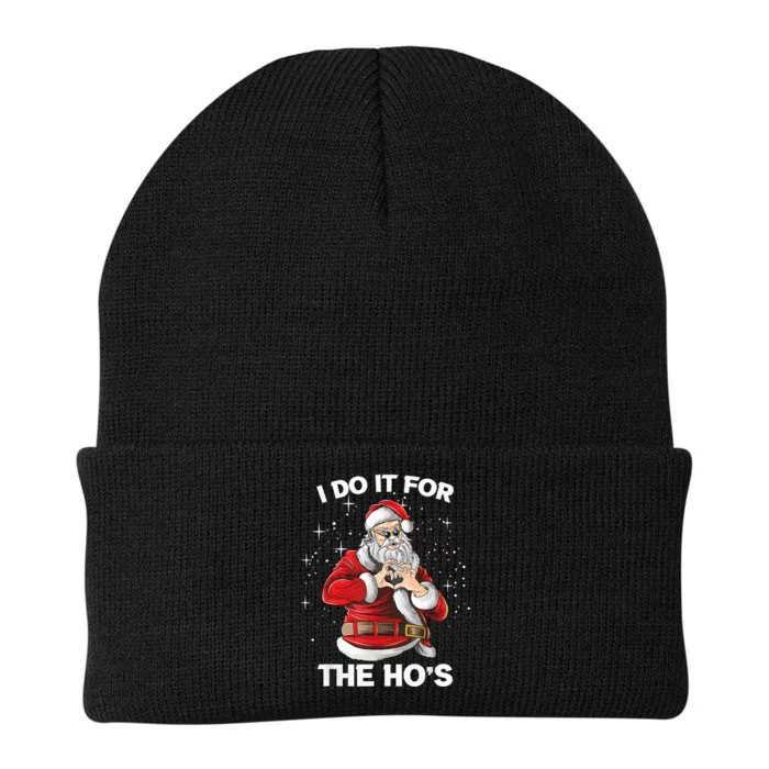 I Do It For The Ho´s Funny Santa Christmas XMAS Knit Cap Winter Beanie