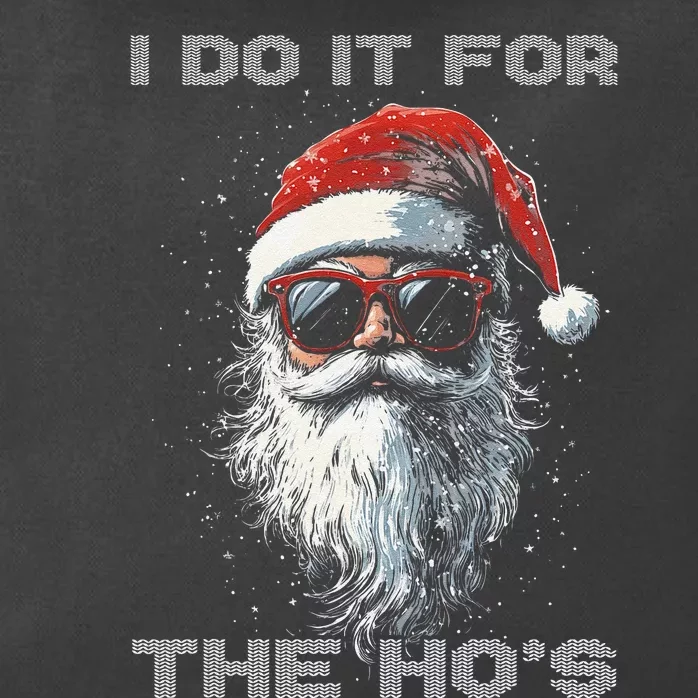 I Do It For The Hos Funny Santa Inappropriate Christmas Zip Tote Bag