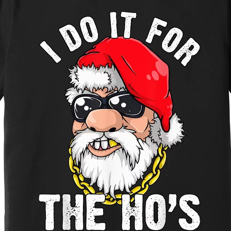 I Do It For The Hos Ho s Fun Inappropriate Xmas Gift  Tee Premium T-Shirt