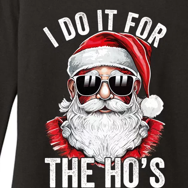 I Do It For The Santa Ugly Christmas Sweater Womens CVC Long Sleeve Shirt