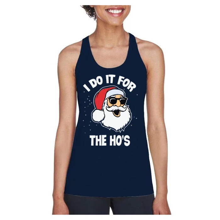 I Do It For The Hos Sweater Ugly Christmas Women's Racerback Tank