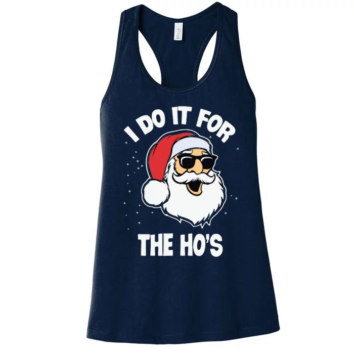 I Do It For The Hos Sweater Ugly Christmas Women's Racerback Tank