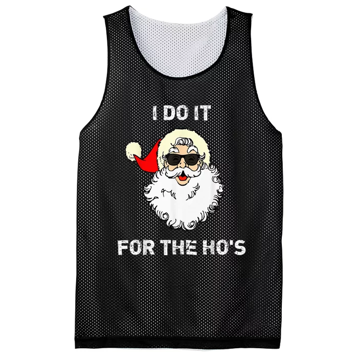 "I Do It For The Ho's" Christmas Funny Mesh Reversible Basketball Jersey Tank