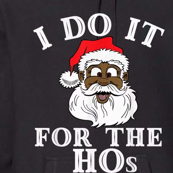 I Do It For The Hos Funny Santa Quotes I Do it For The Hos Premium Hoodie