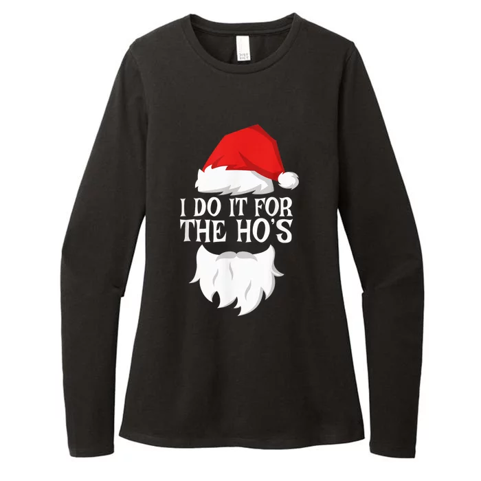 I Do It For The Ho's Santa Christmas Shirt Shirt Womens CVC Long Sleeve Shirt