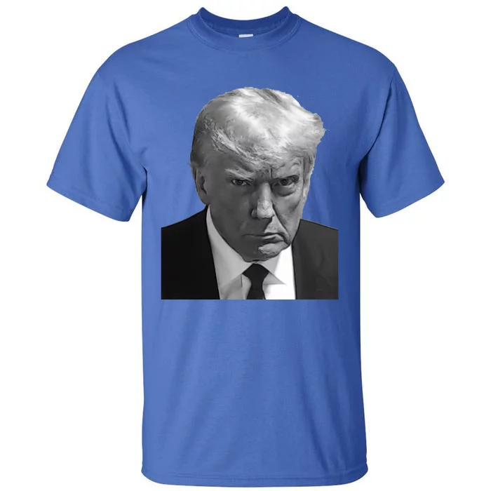 Iconic Donald J Trump Mugshot Black And White Georgia Arrest Gift Tall T-Shirt