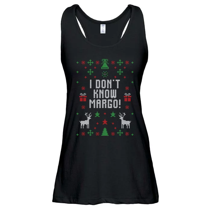 I Don't Know Margo! Ugly Christmas Ladies Essential Flowy Tank