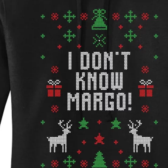 I Don't Know Margo! Ugly Christmas Women's Pullover Hoodie