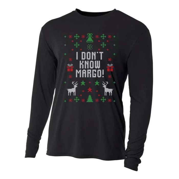 I Don't Know Margo! Ugly Christmas Cooling Performance Long Sleeve Crew