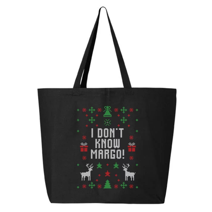 I Don't Know Margo! Ugly Christmas 25L Jumbo Tote