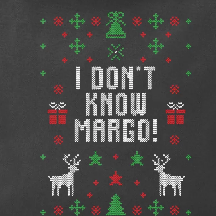 I Don't Know Margo! Ugly Christmas Zip Tote Bag