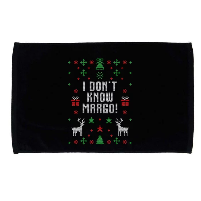 I Don't Know Margo ! Ugly Christmas Microfiber Hand Towel