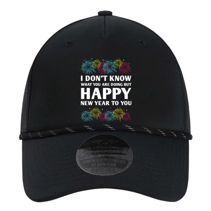 I Dont Know But Happy New Year Funny Introvert Humor Gift Performance The Dyno Cap