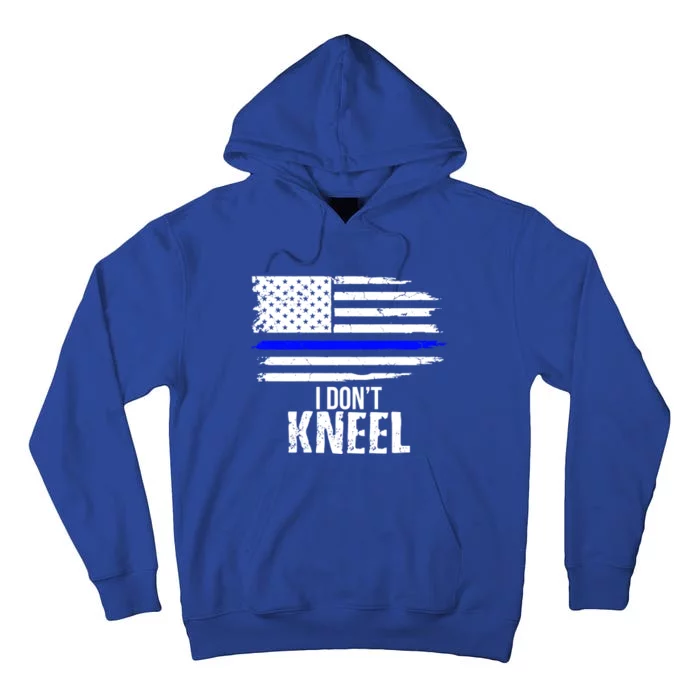 I Don't Kneel Usa Flag Cute Gift Patriotic Stand Nthem Tall Hoodie