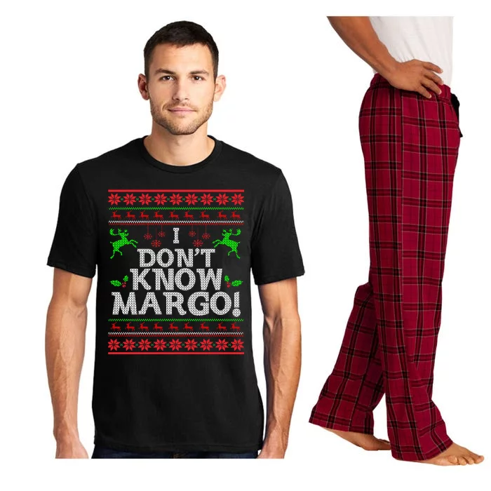 I Don't Know Margo Ugly Matching Christmas Funny Couple Pajama Set