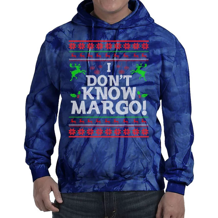 I Don't Know Margo Ugly Matching Christmas Funny Couple Tie Dye Hoodie