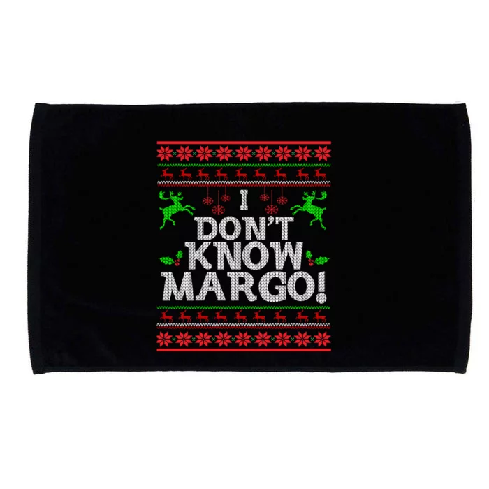 I Don't Know Margo Ugly Christmas Funny Movie Microfiber Hand Towel