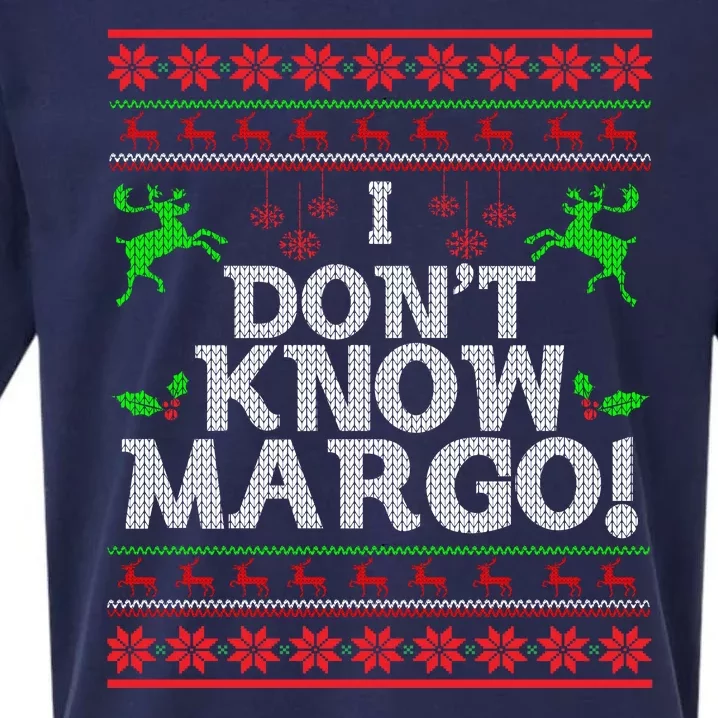 I Don't Know Margo Ugly Christmas Funny Movie Sueded Cloud Jersey T-Shirt