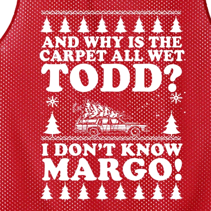 I Dont Know Margo Funny And Why Is The Carpet All Wet Todd Mesh Reversible Basketball Jersey Tank