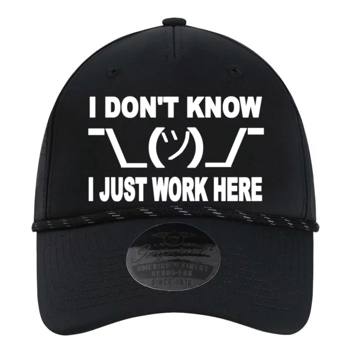 I DonT Know I Just Work Here Gift Performance The Dyno Cap